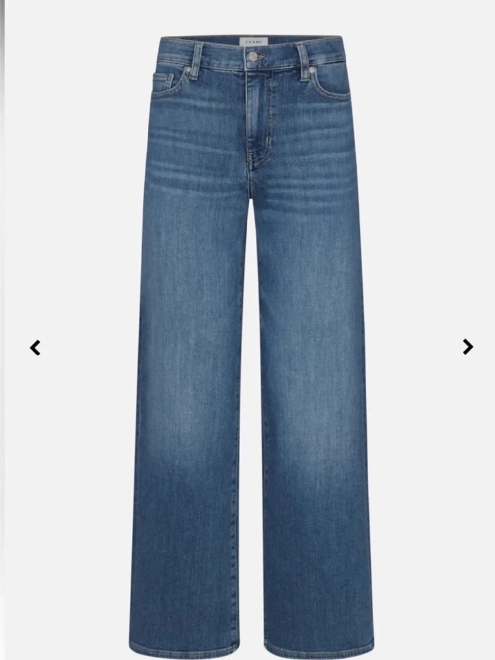 NWT Frame Le Slim Palazzo wide leg jeans in Drizzle - Picture 1 of 7